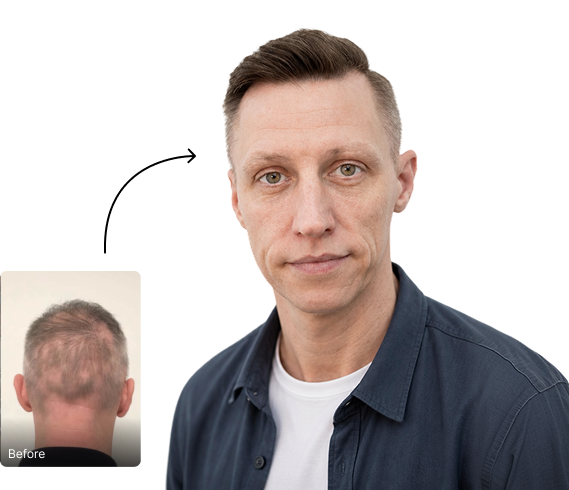 Este Hair Medical patient hair restoration result